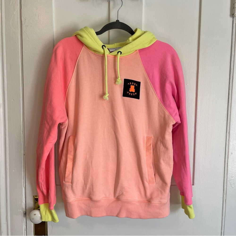 Teddy Fresh Men’s Hoodie Sweatshirt. Size S. Multi-color